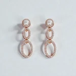 Rineva Pearl Halo Gold Necklace Set - Image 2