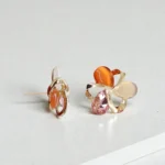 Rineva Aurora Petal Pendant Jewellery Set (Gold Tone) - Image 4