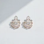 Rineva Celeste Gold Sparkle Choker Jewellery Set - Image 4