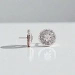 Rineva Stella Silver Radiant Stud Earrings - Image 2