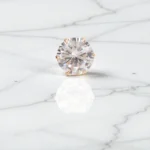 Rineva Classic Radiance Solitaire Stud Earrings - Image 3