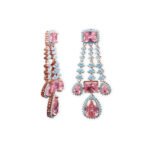 Rineva Rosé Cascade Chandelier Earrings - Image 2