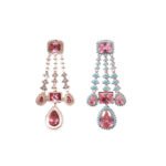 Rineva Rosé Cascade Chandelier Earrings - Image 3