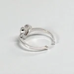 Rineva Crystal Heart Open Adjustable Ring - Image 3