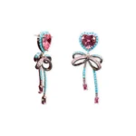 Rineva Amour Bow Drop Earrings - Image 4