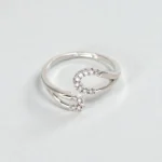 Rineva Spark Curve Open Adjustable Ring - Image 2