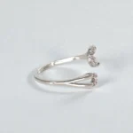 Rineva Spark Curve Open Adjustable Ring - Image 3