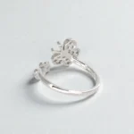 Rineva Flutter Grace Butterfly Adjustable Silver Ring - Image 3