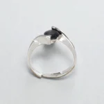 Rineva Midnight Orbit Silver Adjustable Ring - Image 2