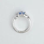 Rineva Azure Charm Silver Adjustable Ring - Image 2