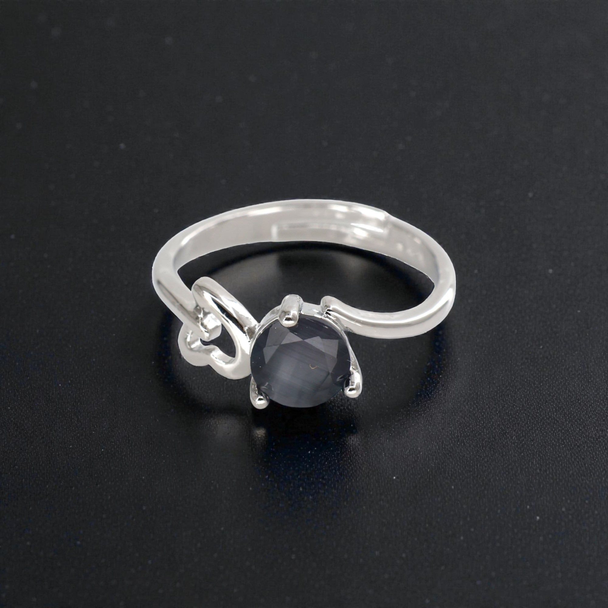 289 Rineva Azure Knot Silver Adjustable Ring - Image 1