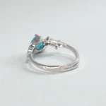Rineva Azure Crown Silver Adjustable Ring - Image 4