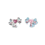Rineva Elara Heart Bow Stud Earrings - Image 2