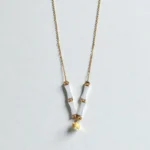 Rineva Crystal Cascade Silver Necklace