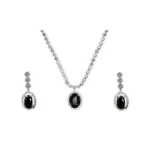 Rineva Aarohi Oval Stone Jewellery Set - Image 3