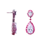 Rineva Amara Pink Drop Earrings - Image 3
