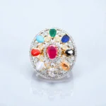 Rineva Navya Multicolour Statement Ring