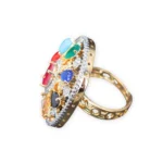 Rineva Navya Multicolour Statement Ring - Image 2