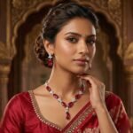 Rineva Crimson Royale Necklace Set - Image 2