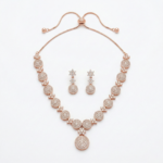 Rineva Rosé Celeste Disc Necklace Set