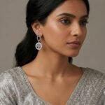 Rineva Celeste Tree Aura Silver Drop Earrings - Image 2