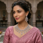 Rineva Blush Royale Chandelier Necklace Set - Image 2