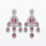 Rineva Blush Royale Chandelier Necklace Set - Image 3