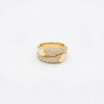 Rineva Royale Curve Pavé Ring