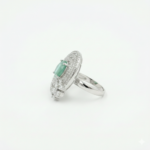 Rineva Emerald Aura Crystal Statement Ring - Image 3