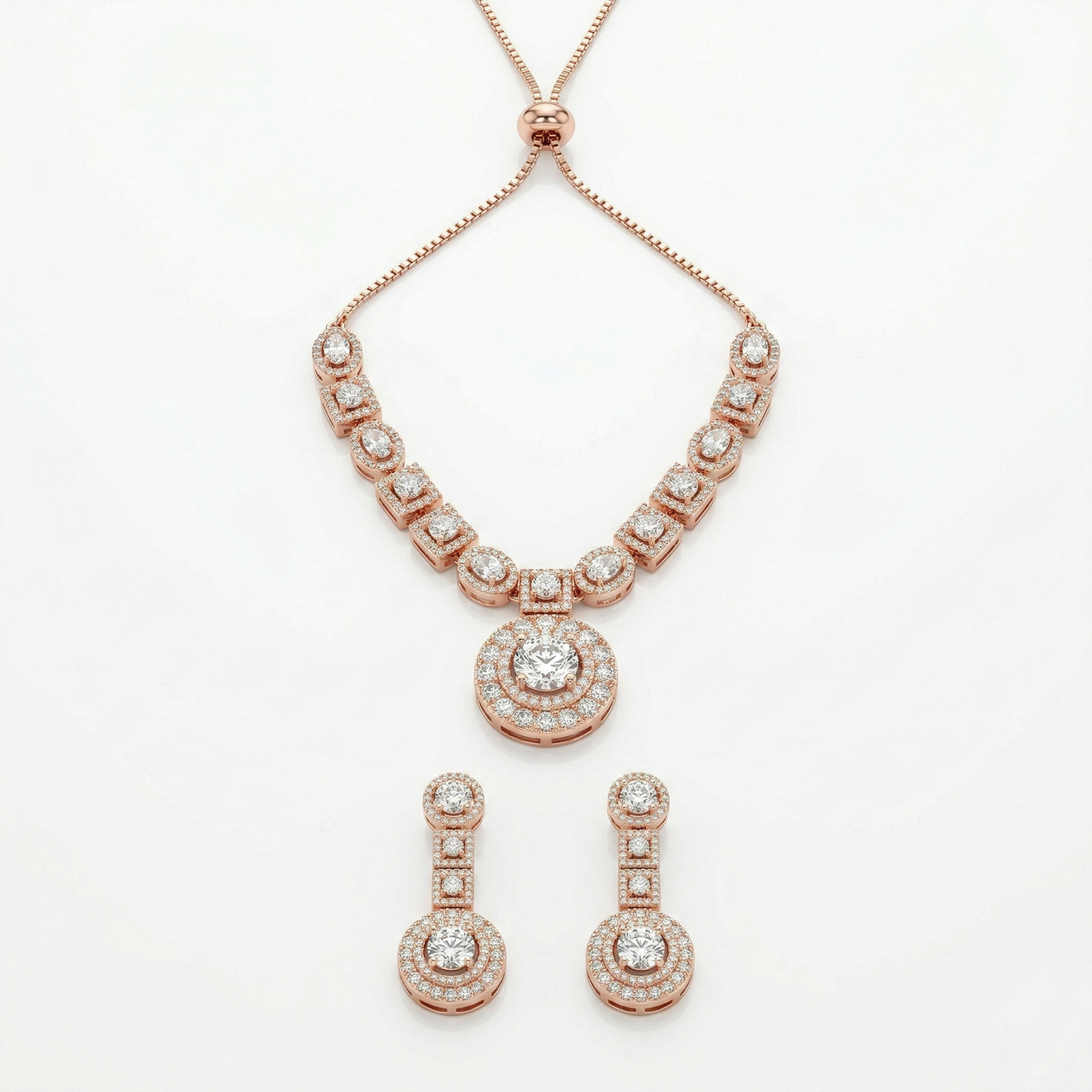 14 Rineva Radiant Royale Pendant Necklace Set - Image 1