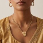 Rineva Aurelia Lock Charm Chain Necklace - Image 2