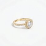 Rineva Golden Halo Solitaire Ring - Image 3