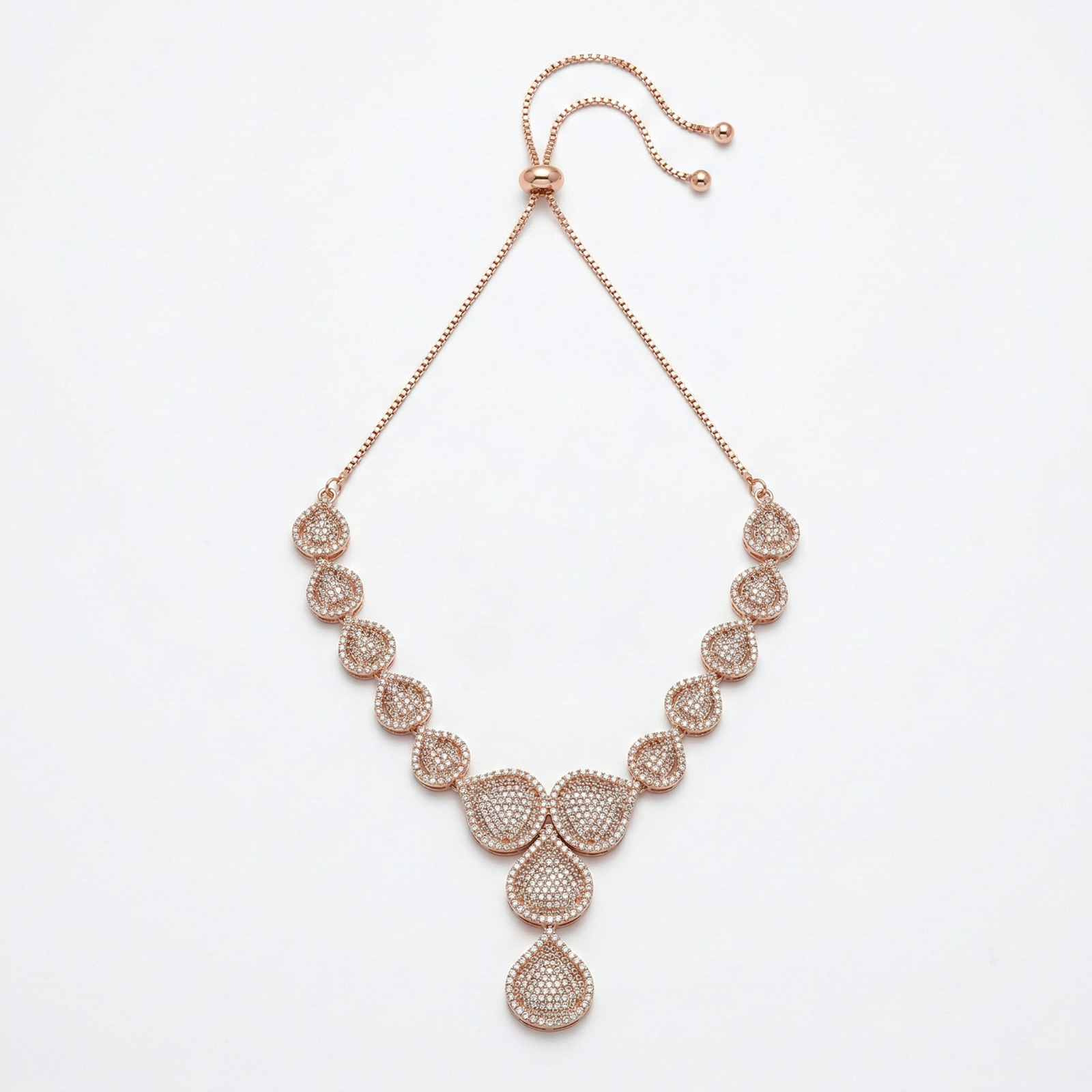 16-4 Rineva Pearl Droplet Radiance Necklace Set - Image 1