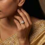 Rineva Golden Halo Solitaire Ring - Image 2