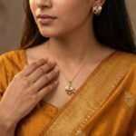 Rineva Amber Pearl Bloom Pendant Set - Image 2