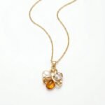 Rineva Amber Pearl Bloom Pendant Set - Image 3