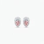 Rineva Roselle Heart Bloom Crystal Stud Earrings