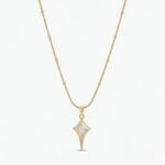 Rineva Astra Spark Drop Pendant Necklace
