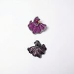 Rineva Ruby Petal Luxe Statement Earrings - Image 3