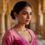 Rineva Amoura Cascading Heart Crystal Chandelier Earrings - Image 2