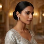 Rineva Crystal Cross Twist Stud Earrings - Image 2