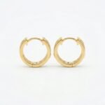 Rineva Aurex Baguette Crystal Huggie Hoops - Image 3