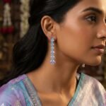 Rineva Amora Lavender Cascade Drop Earrings - Image 2