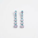 Rineva Amora Lavender Cascade Drop Earrings