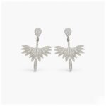 Rineva Celestia Wing Radiance Drop Earrings