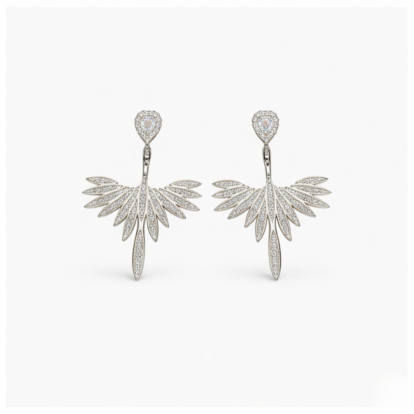 48F Rineva Celestia Wing Radiance Drop Earrings - Image 1
