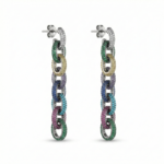 Rineva Prism Luxe Chain Drop Earrings - Image 3