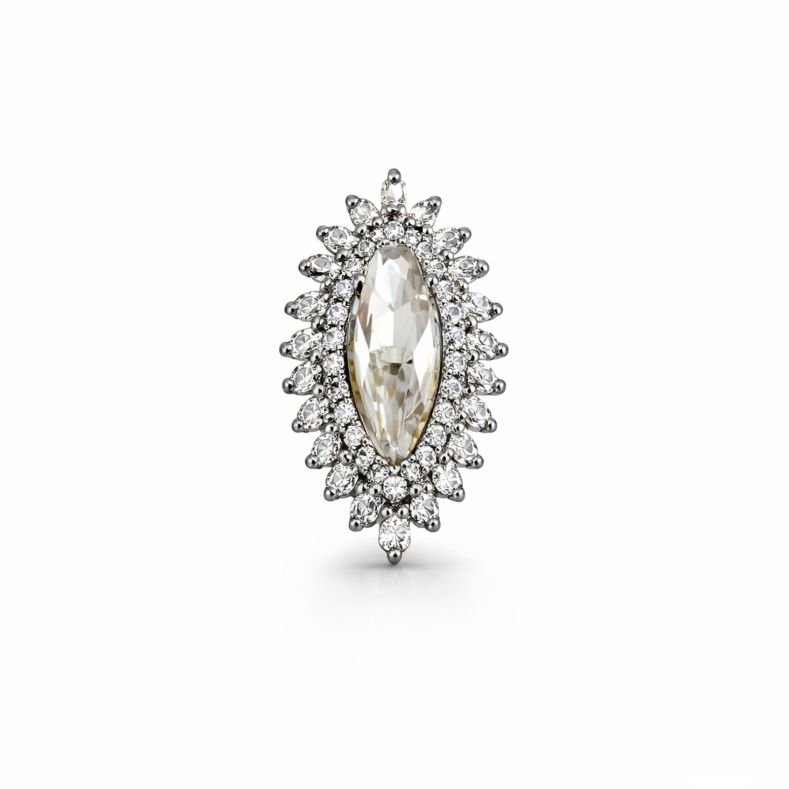 54F Rineva Regal Halo Marquise Ring - Image 1