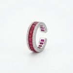 Rineva Ruby Radiance Open Band Ring - Image 3