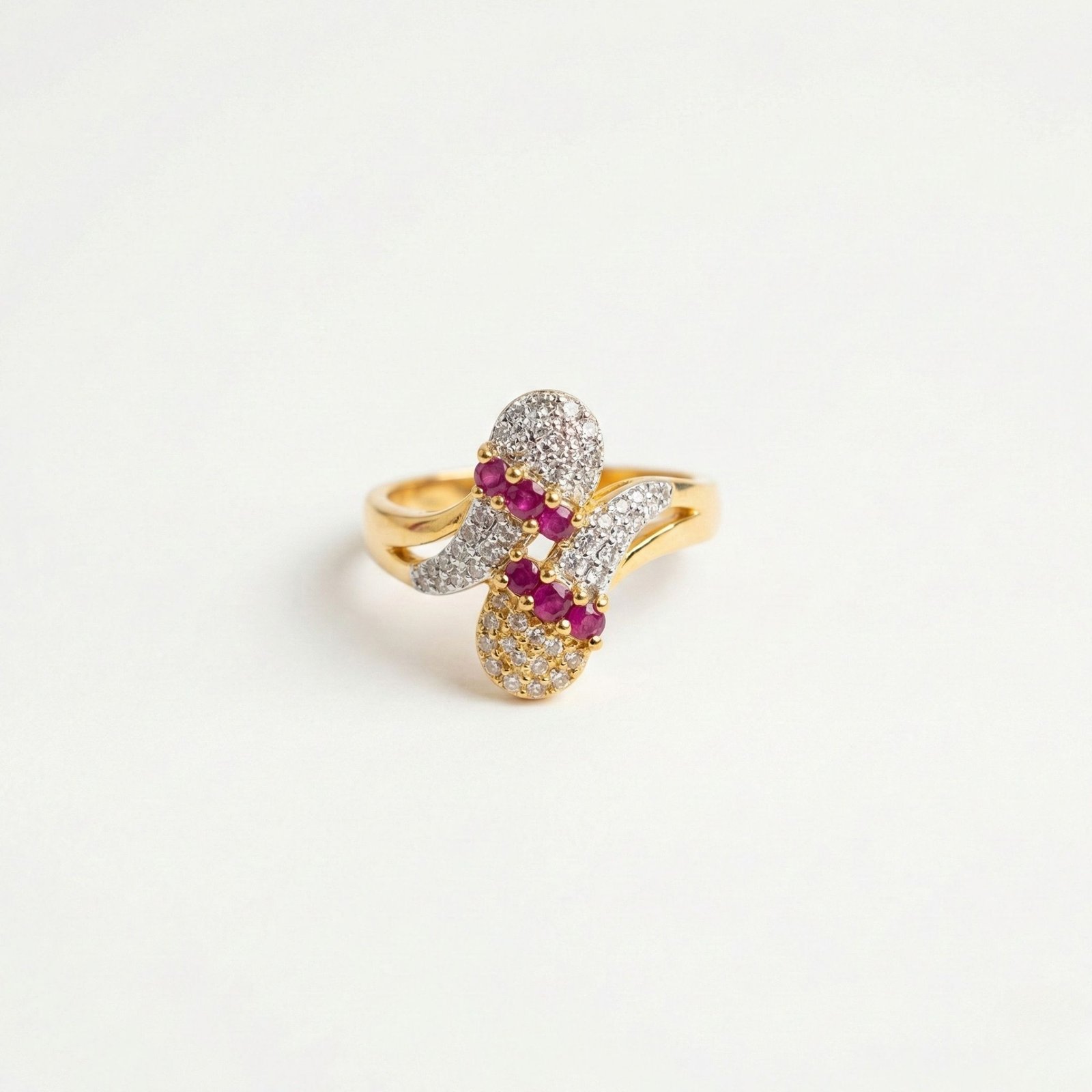 63(F) Rineva Ruby Bloom Elegance Ring - Image 1